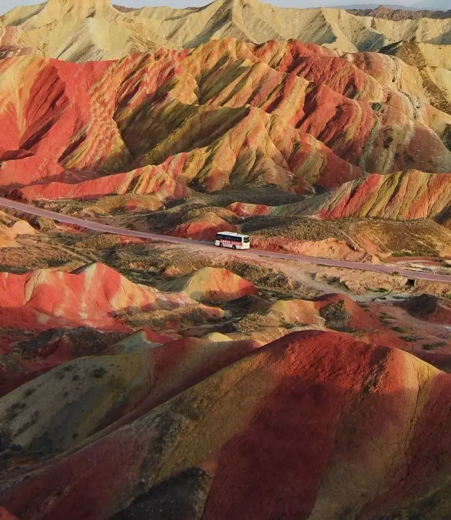 rainbow mountain Instagrammable Spots in China 
