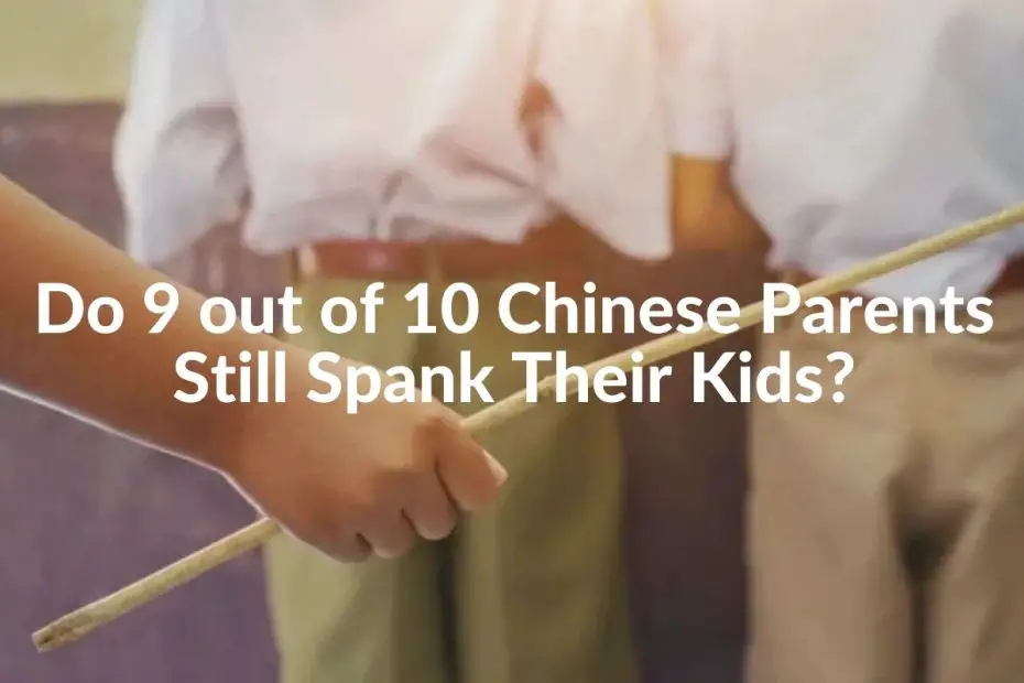 Chinese parents spank their children