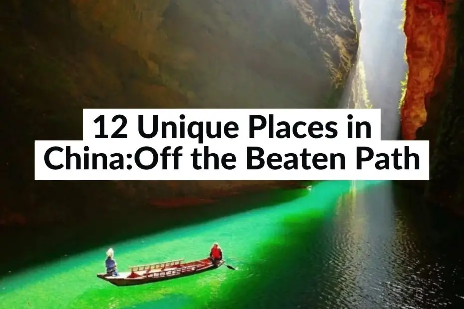 unique places in china