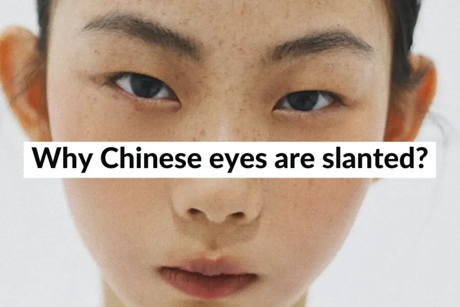 why chinese eyes are slanted