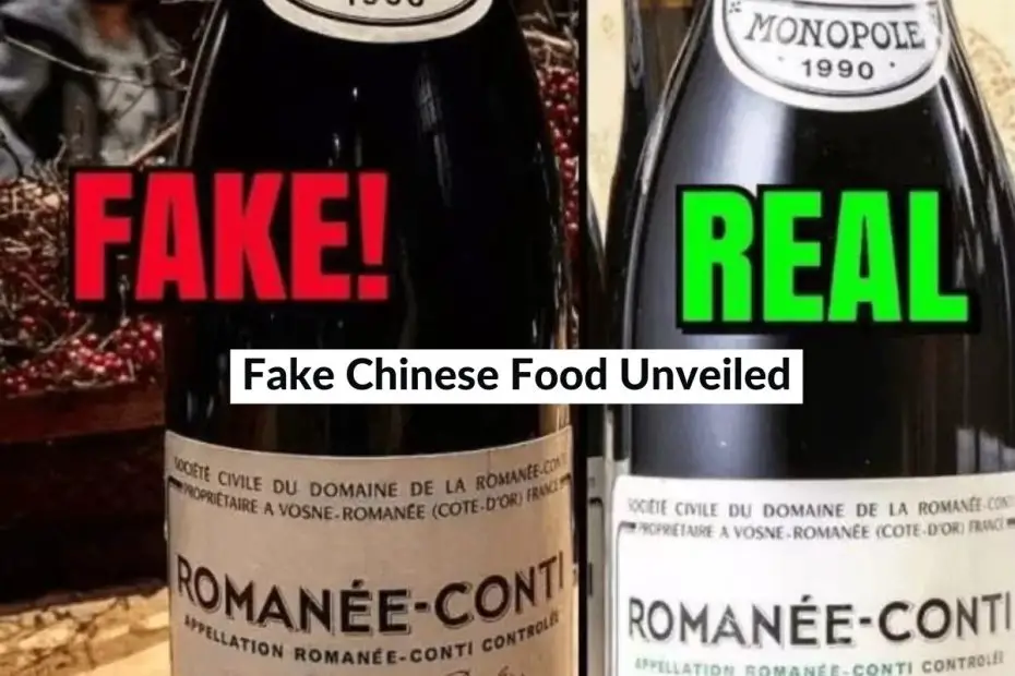 fake chinese food