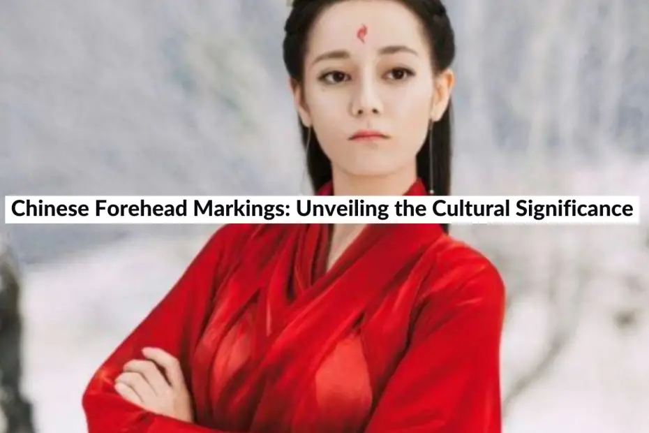 chinese forehead marking
